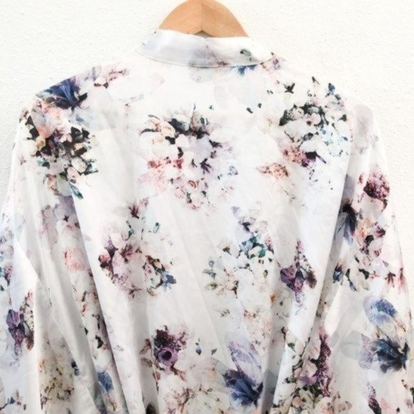 SHOW ME YOUR MUMU Floral Print Texas Kimono Medium RARE - Picture 4 of 12